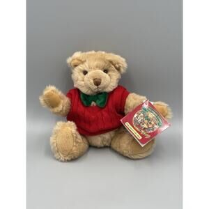 Commonwealth Bialosky Treasury Teddy Bear 10” Jointed In Red Christmas Sweater